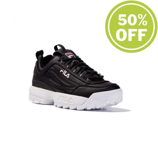 Fila Disruptor Low Wmn Women's Disruptor - Black/White,NZ 731-21709